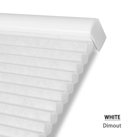 WELLSOURCE Cellular Shades  Honeycomb Blinds Blackout for Windows Bed Room, Office Custom Size - White - CUSTOM SIZE