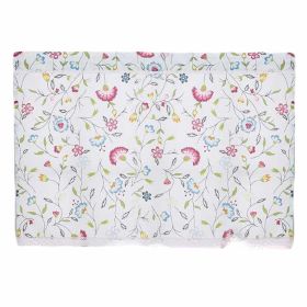 Floral Cafe Kitchen Curtains Half Window Panel Short Bookcase Curtain, 55x24 inch - Default