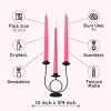CANDWAX 10 inch Taper Candle Sticks Long Burning Set of 12 - Dripless Dinner Candles for Table Look Like Matte Metallic Candles and are Ideal for Any
