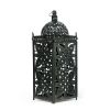 Noble House Parkman Iron Large Handcrafted Decorative Lantern, Black Patina - Noble House
