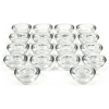 Hosley Set of 18, Clear Glass Tea Light Candle Holders - HOSLEY