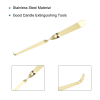 Uxcell 200x18mm Put Out Tool Extinguish Hook Spiral Candle Wick Dippers 3 Colors 3 Pack - Uxcell
