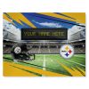 [Personalization Only] Official NFL Steelers - 62" x 84" Personalized Washable Rug - Personalization Only