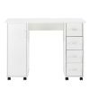 Home Office Computer Desk Table with Drawers White 41.73''L 17.72\'\'W 31.5\'\'H - as picture