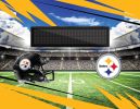 [Personalization Only] Official NFL Steelers - 62" x 84" Personalized Washable Rug - Personalization Only