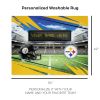 [Personalization Only] Official NFL Steelers - 62" x 84" Personalized Washable Rug - Personalization Only
