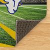 [Personalization Only] Official NFL Rams - 62" x 84" Personalized Washable Rug - Personalization Only
