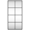 Wall Mirror Black 15.7"x31.5" Rectangle Iron - Black