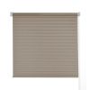 WELLSOURCE No Drill 2"Shangri-la Shades Tension Inside Mount Expansion Window Blind,Custom Size - Beige - CONTACT US