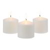 Stonebriar 3" x 3" Unscented 1-Wick White Pillar Candles, 3 Pack - STONEBRIAR