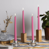 CANDWAX 10 inch Taper Candle Sticks Long Burning Set of 12 - Dripless Dinner Candles for Table Look Like Matte Metallic Candles and are Ideal for Any
