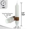 4 PCS | 7inch Handmade White Pillar Candle Unscented Taper Candles for Holiday Wedding Party Dinner Household D√©cor Candlesticks - FCMSHAMD