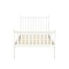 Platform Bed Frame Mattress Foundation with Wood Slat Support, Twin (White) - as picture