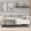 Modern Solid Wood Daybed, Multifunctional, Twin Size, White - as picture