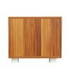 Walnut TV Stand for 70 Inch TV Stands, Media Console Entertainment Center Television Table, 2 Storage Cabinet with Open Shelves for Living Room Bedroo