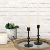 Stonebriar Unscented 10" Dripless Taper Candles with 7 Hour Burn, 10 Pack, White - STONEBRIAR