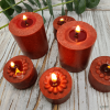 Elyon Tableware¬Æ 36 Coffee Scented Brown Colored Wax Deep Tealight Candles in Plastic Holder - Elyon Tableware¬Æ