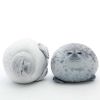 Angry Blob Seal Pillow Chubby 3D Novelty Sea Lion Doll Plush Stuffed Toy Baby Sleeping Throw Pillow Gifts for Kids Girls - 80cm - Happy