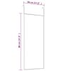 Door Mirror Black 11.8"x31.5" Glass and Aluminum - Black