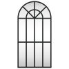 Wall Mirror Black 11.8"x23.6" Arch Iron - Black