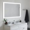 LED Lighted LED Lit Mirror Rectangular Fog Free Frameless Bathroom Vanity Mirror - 40*32