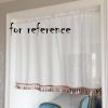 Semi-Sheer Cafe Curtain Tassels Short Kitchen Curtain Half Window Curtain, White, 57x24 inch - Default