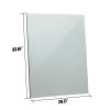 33.07"L x 26.77"W Mirror for Wall;  Hanging Mirror for Salon;  Barbershop;  Bathroom;  Bedroom - Glass + MDF