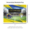 [Personalization Only] Official NFL Rams - 62" x 84" Personalized Washable Rug - Personalization Only