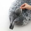 Angry Blob Seal Pillow Chubby 3D Novelty Sea Lion Doll Plush Stuffed Toy Baby Sleeping Throw Pillow Gifts for Kids Girls - 80cm - Happy