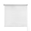 WELLSOURCE No Drill 2"Shangri-la Shades Tension Inside Mount Expansion Window Blind,Custom Size - White - CONTACT US